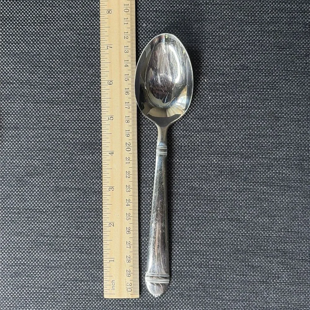 Towle Silver Copenhagen Set of 4 OVAL SOUP SPOONS 18/10 Stainless Flatware